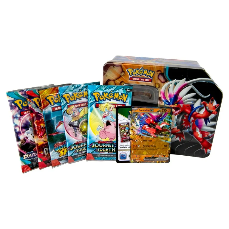 Pokémon TCG: Slashing Legends Tin - Koraidon ex (5 sobres + Promo) *inglés