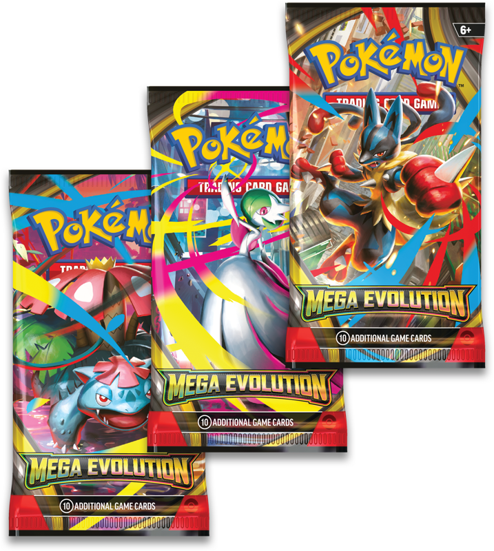 Pokémon TCG - Mega Evolution 3-Pack Blister [Golduck] *ingl+es