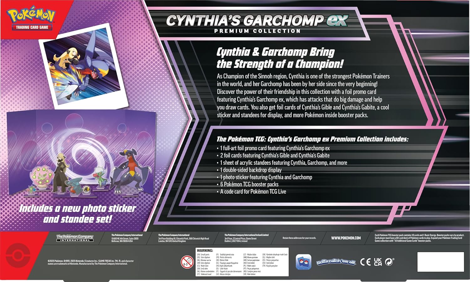 Pokémon TCG: Premium Collection - Cynthia’s Garchomp ex *inglés