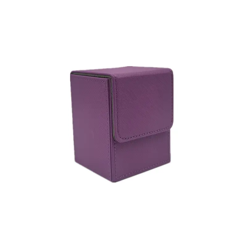 Accesorios TCG: Card Box para Trading Cards – Capacidad 100+ Cartas - Morado