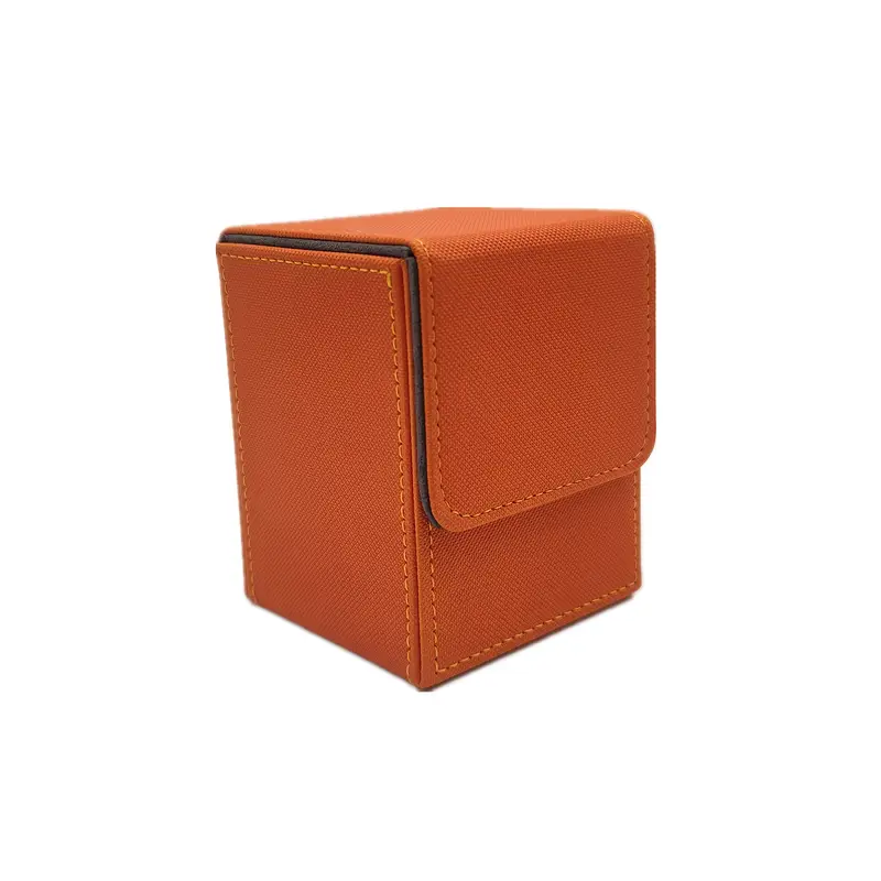 Accesorios TCG: Card Box para Trading Cards – Capacidad 100+ Cartas - Naranja