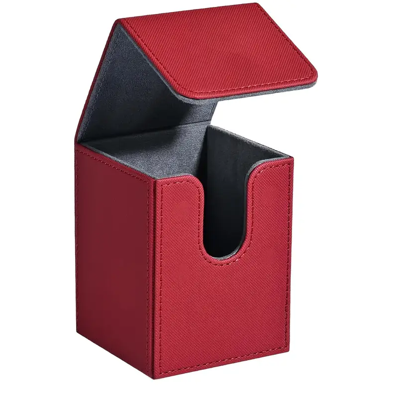 Accesorios TCG: Card Box para Trading Cards – Capacidad 100+ Cartas - Rojo