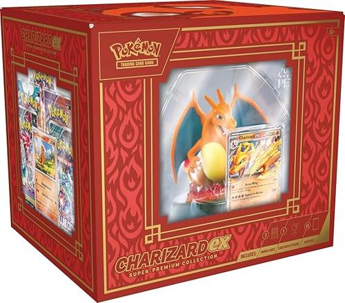 Pokémon TCG: Charizard ex Super-Premium Collection – 10 Sobres + Figura Display