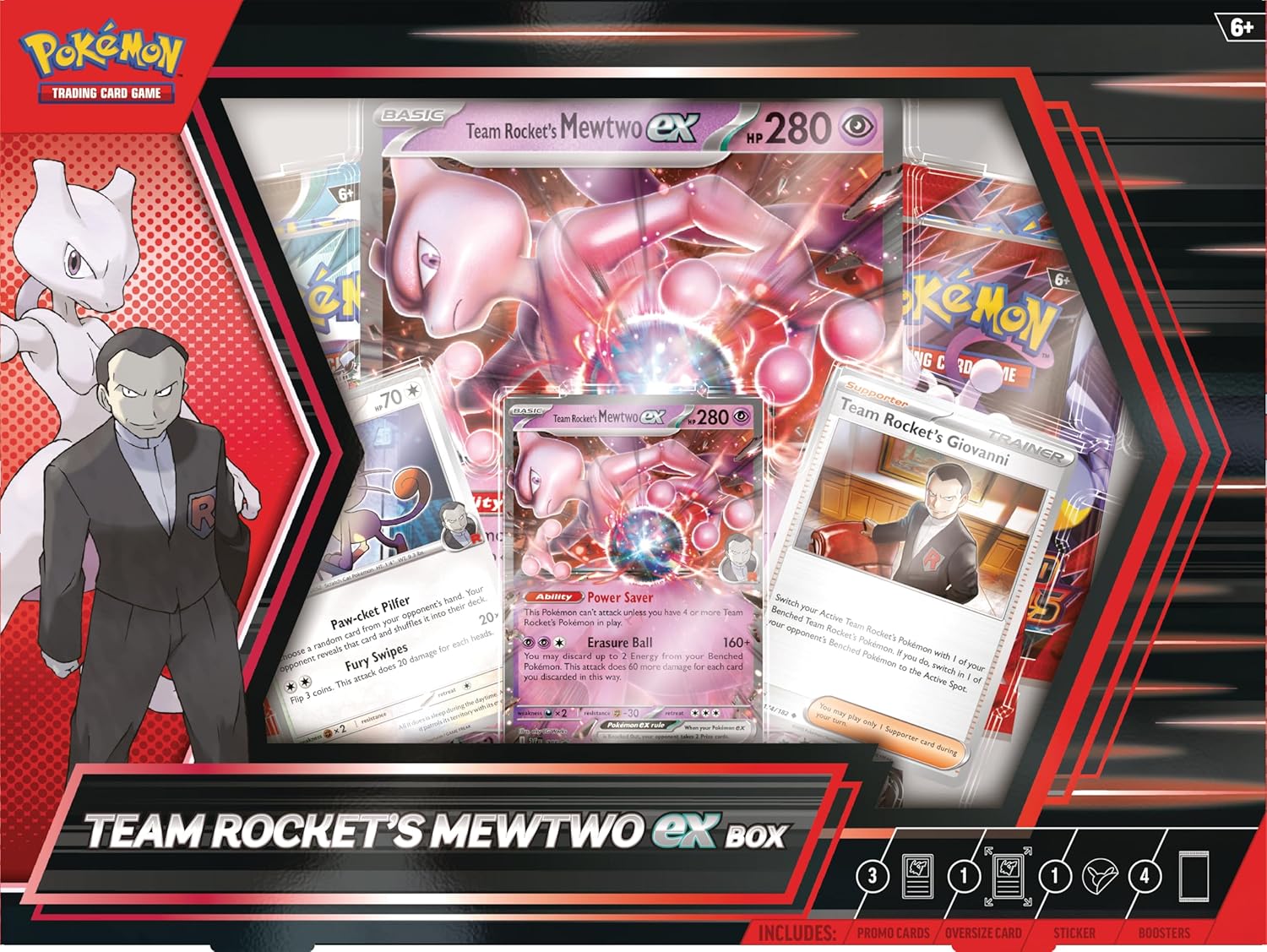 Pokémon TCG: Box - Team Rocket’s Mewtwo Ex *español