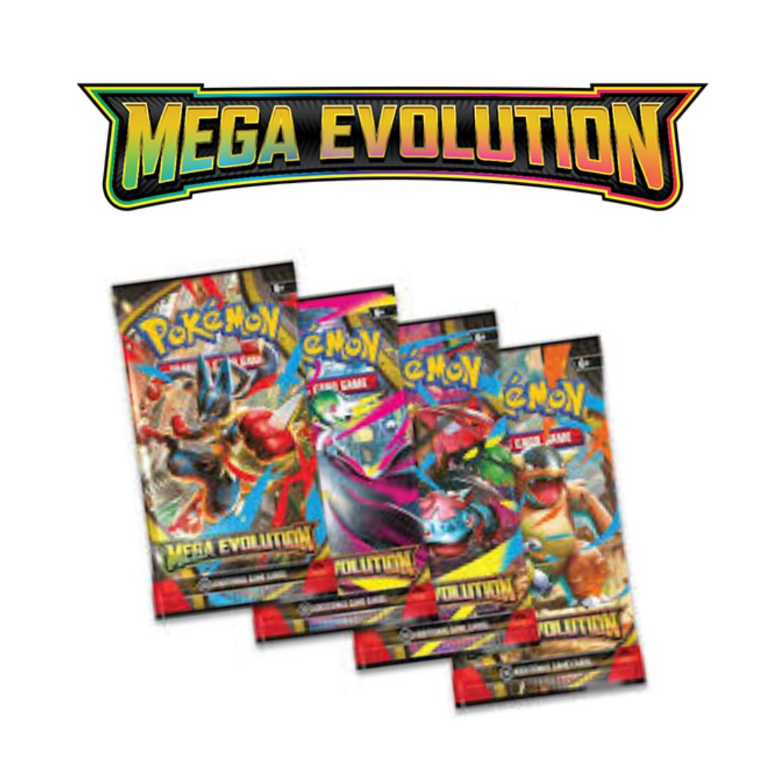 Pokémon TCG: Mega Evolution - Booster Pack (10 Cartas / Arte Aleatorio - Sellado)  *ingles