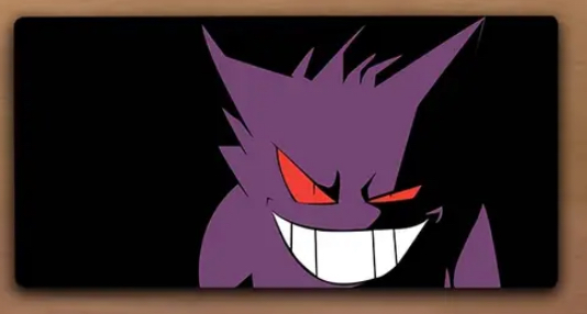 Playmat Pokémon TCG - Gengar Negro 30x60 cm