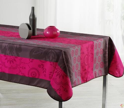 Nappe Rectangle Motif Feuille 