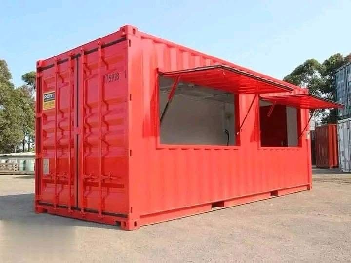 Conteneur Tuck Shop 6 mètres – Snack  Boutique mobile d’occasion