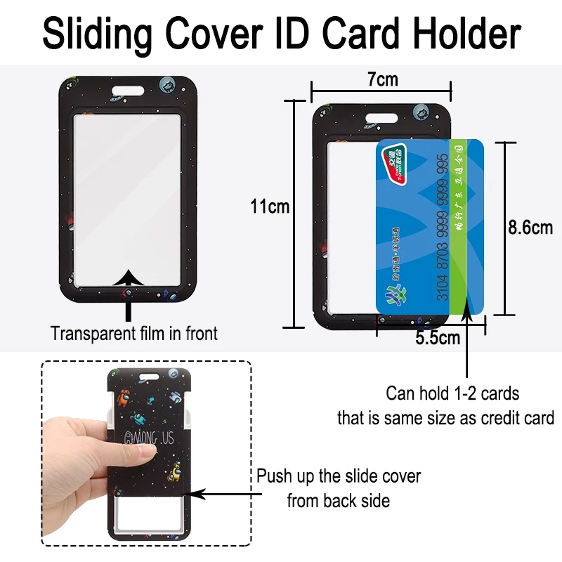 Giá đựng thẻ và dây đeo in hình Among Us