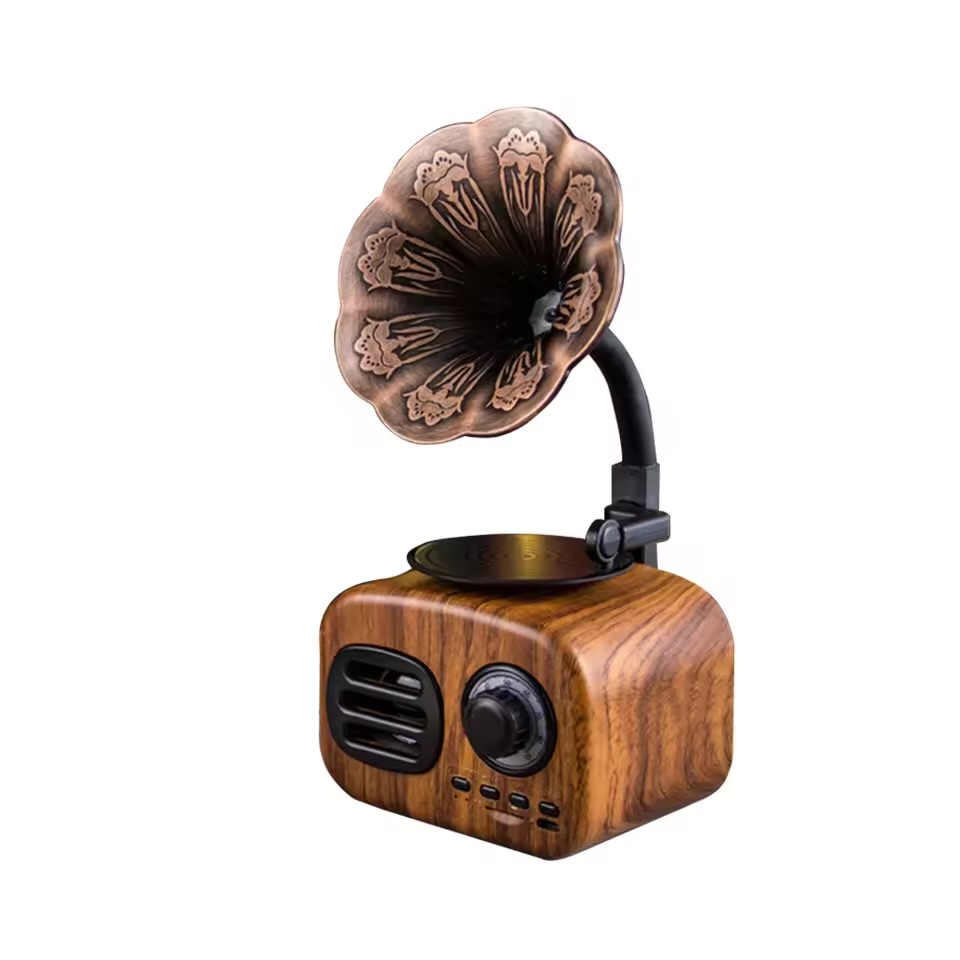 Vintage Gramophone Bluetooth Speaker