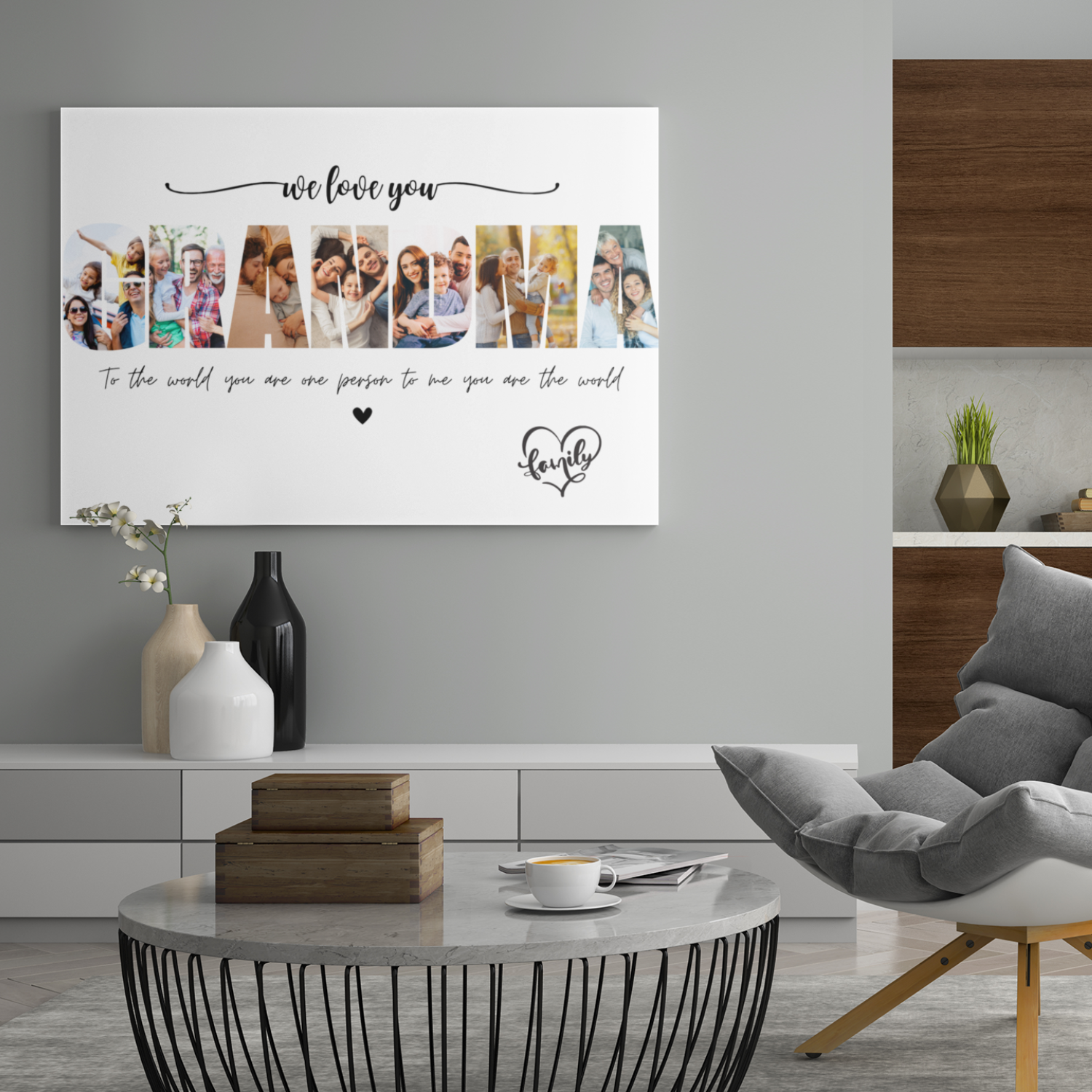 LOVE You Forever – Custom Grandma Photo Collage