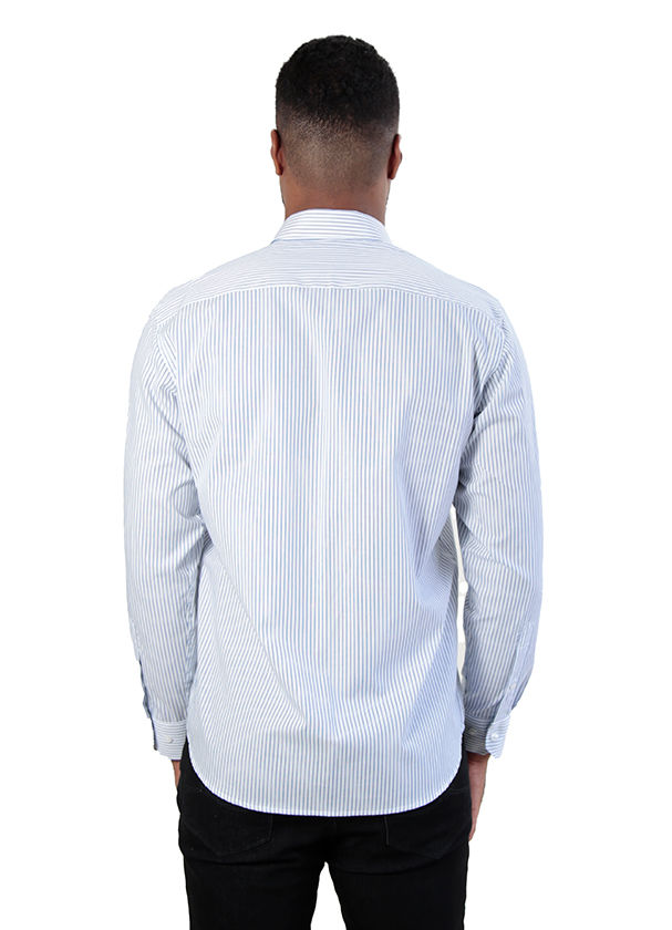 Camisa manga longa comfort listras