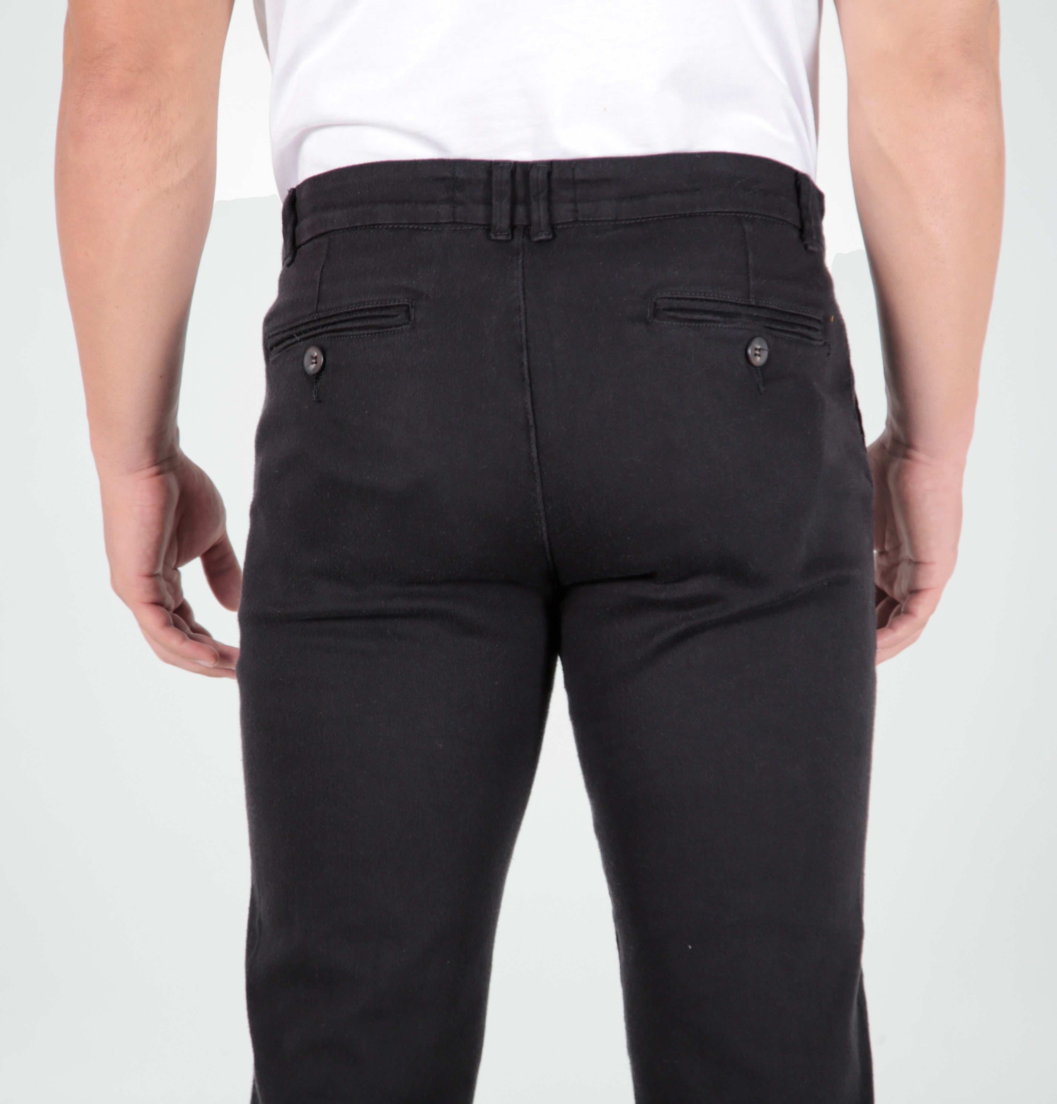 Calça alfaiataria sarja premium slim com elastano