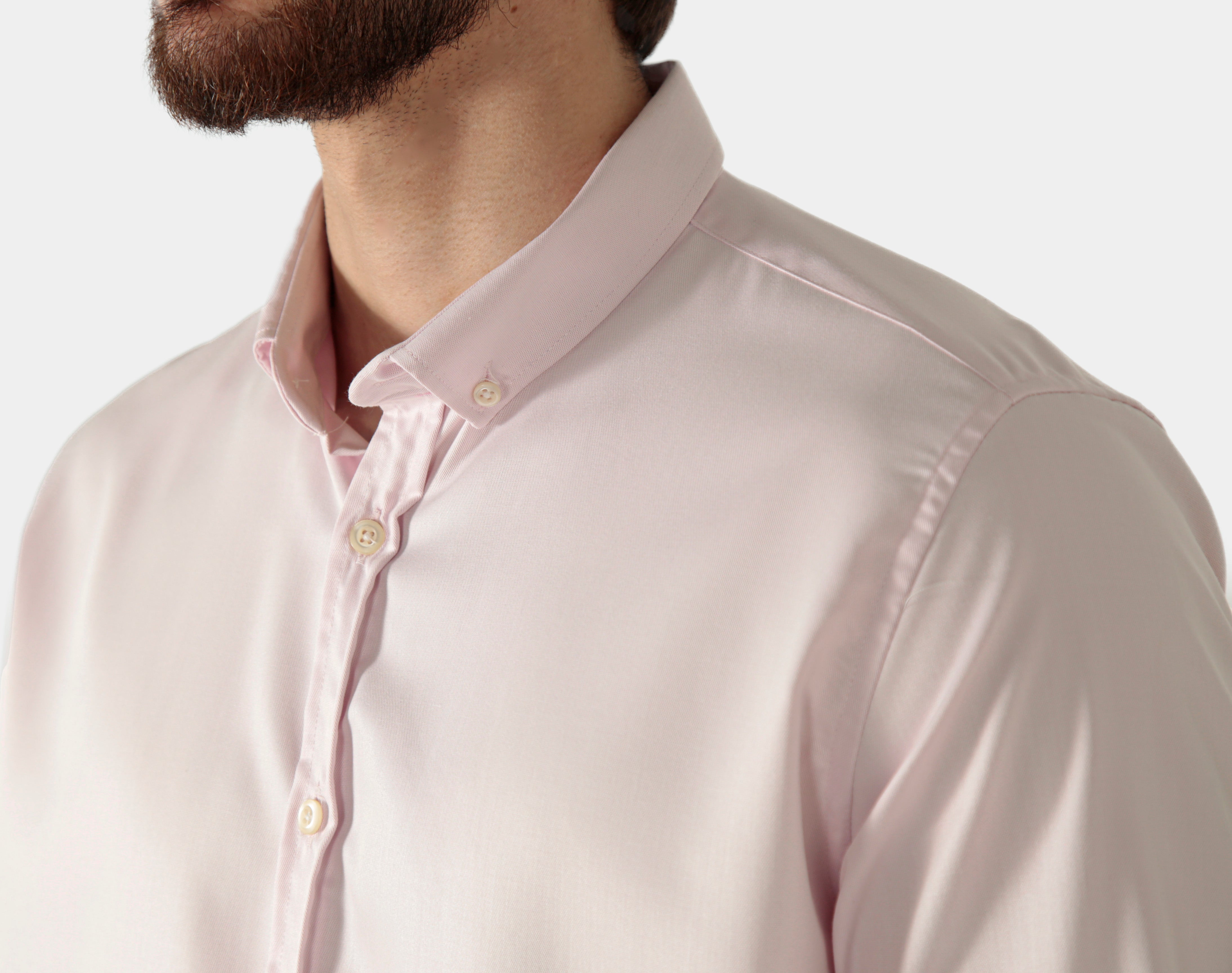 Camisa manga longa slim fit oxford modal button down