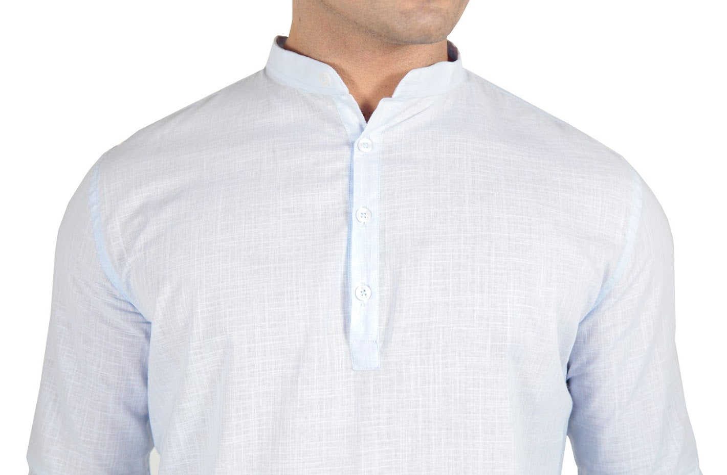 Bata manga longa gola padre flamê leve