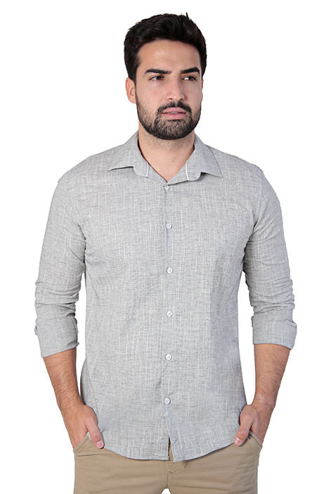 Camisa social manga longa slim fit flamê