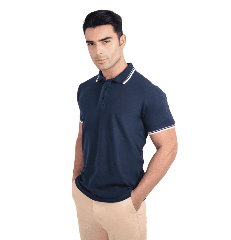 Polo piquet gold contínua