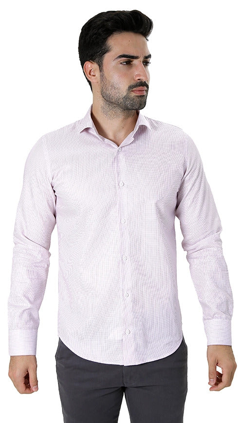 Camisa manga longa super slim maquinetada