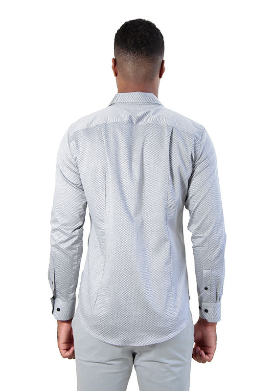 Camisa manga longa super slim maquinetada