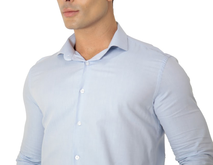 Camisa oxford pima algodão fio 80 manga longa slim fit