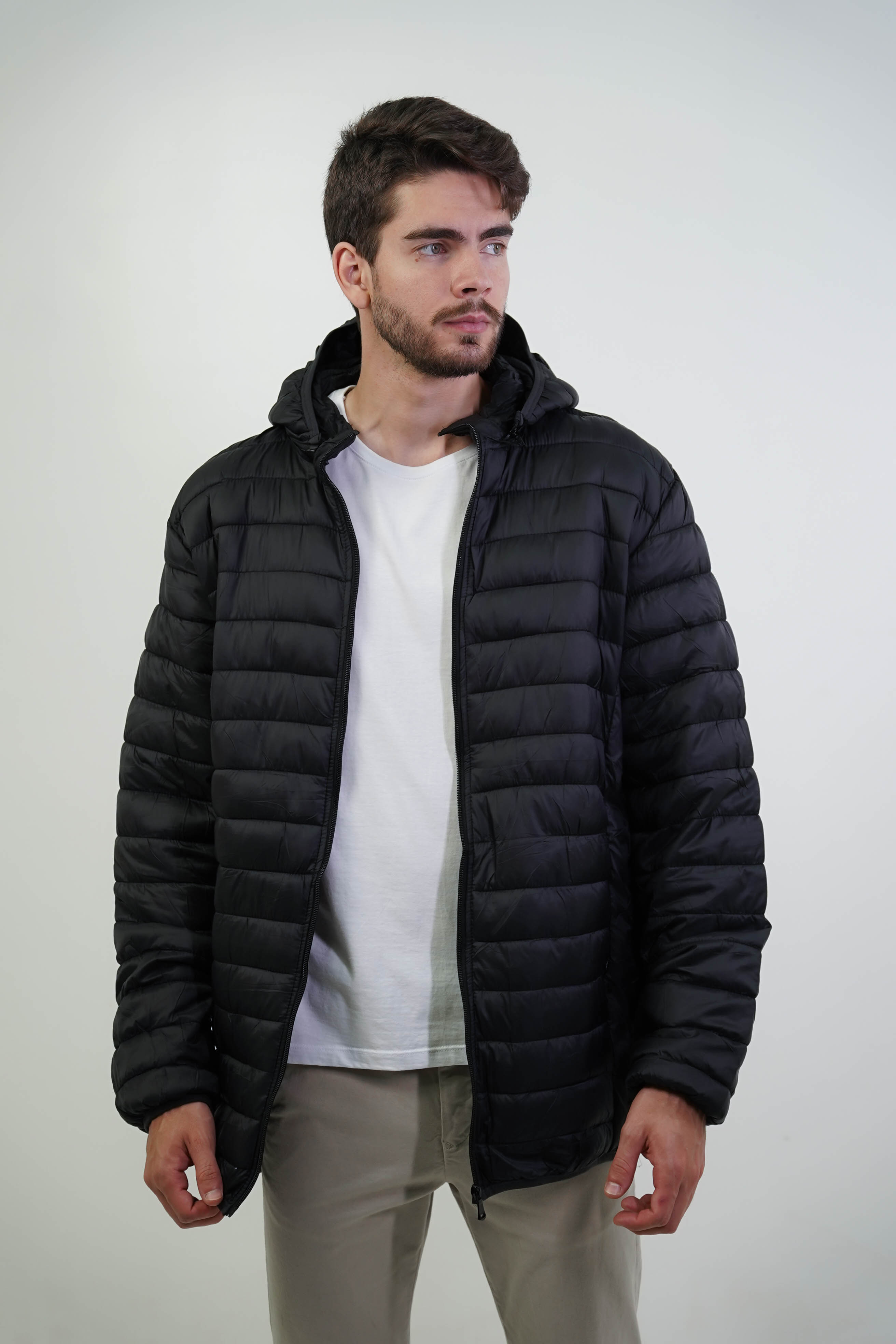 Jaqueta puffer casaco bomber