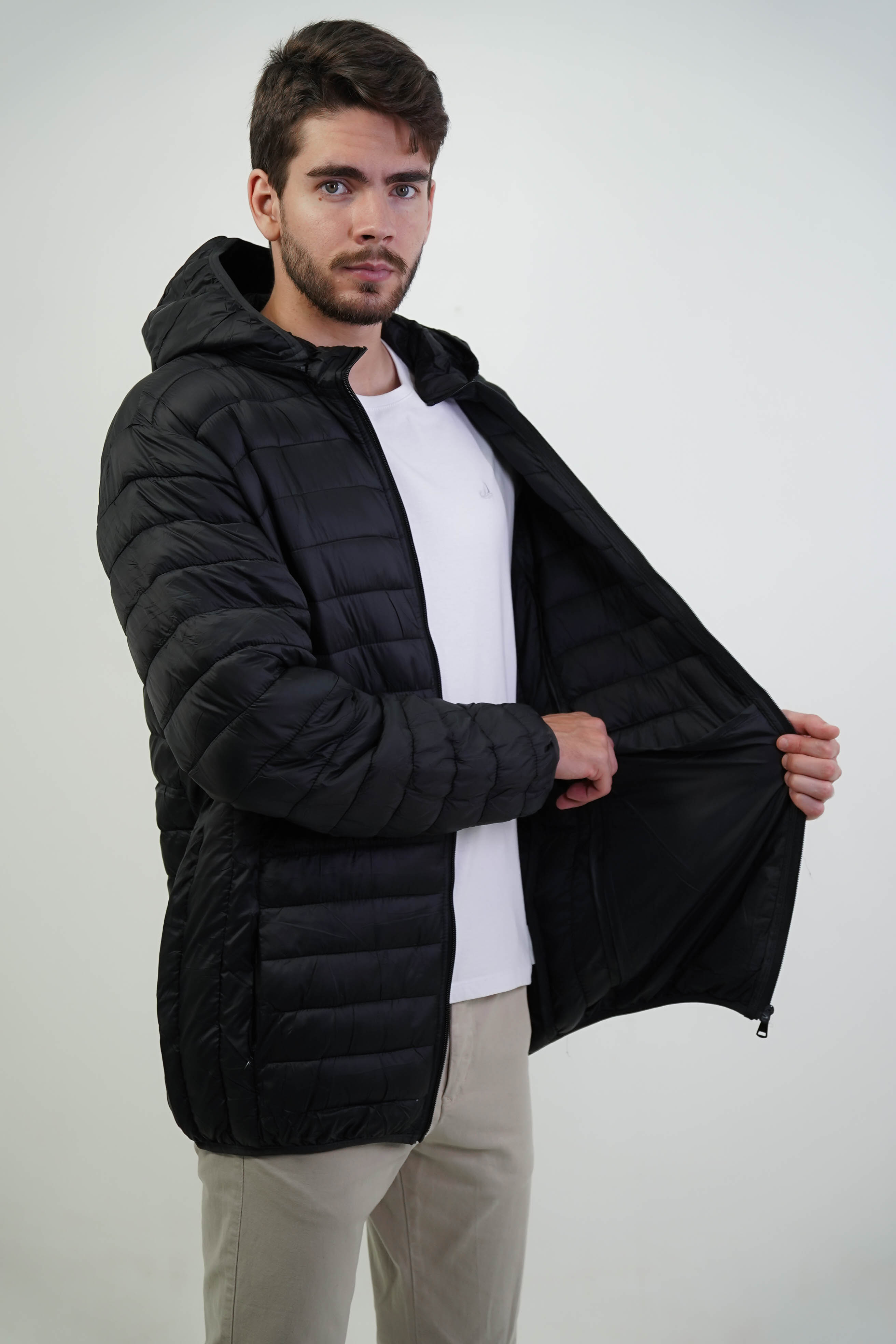 Jaqueta puffer casaco bomber