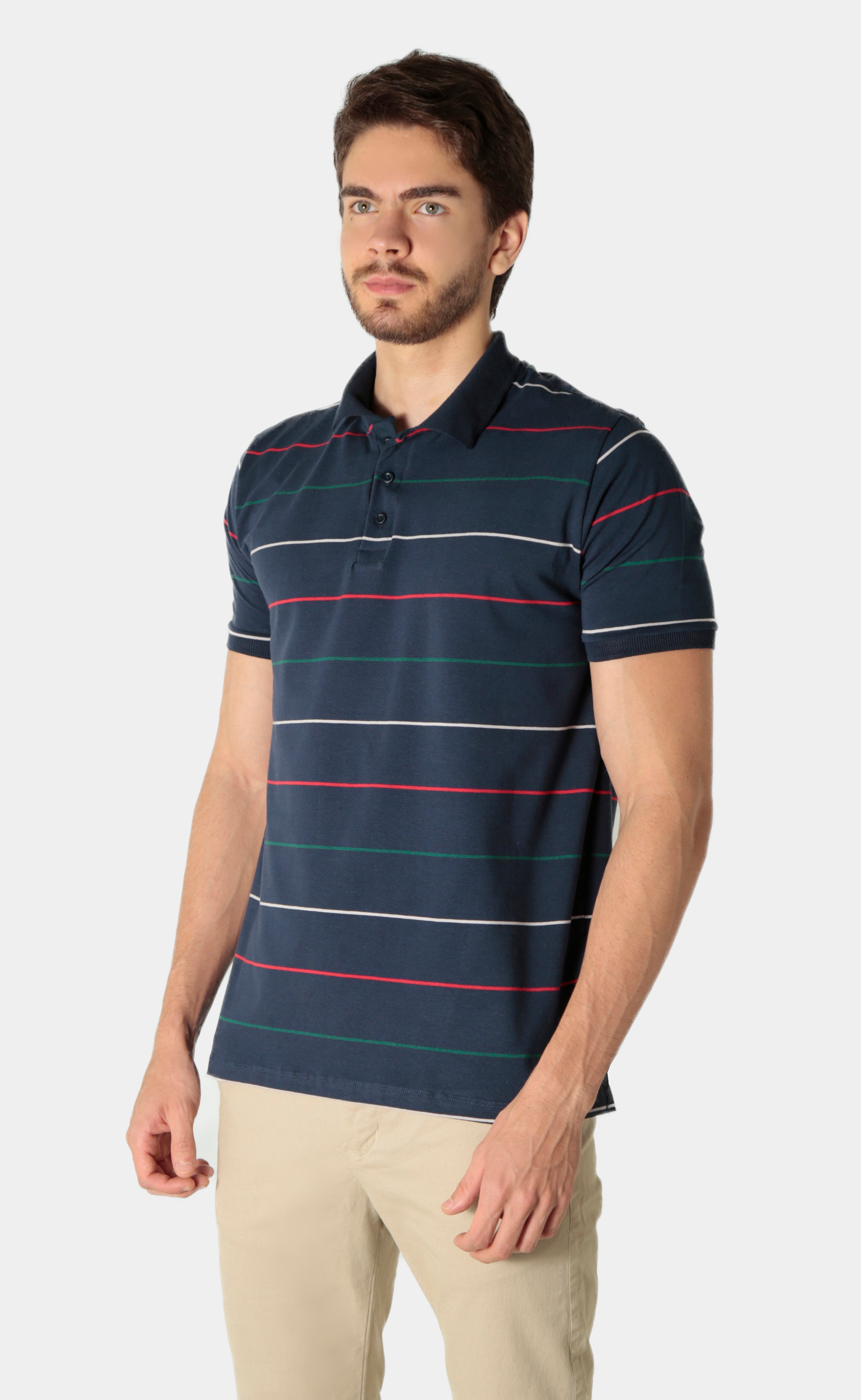Polo piquet listras