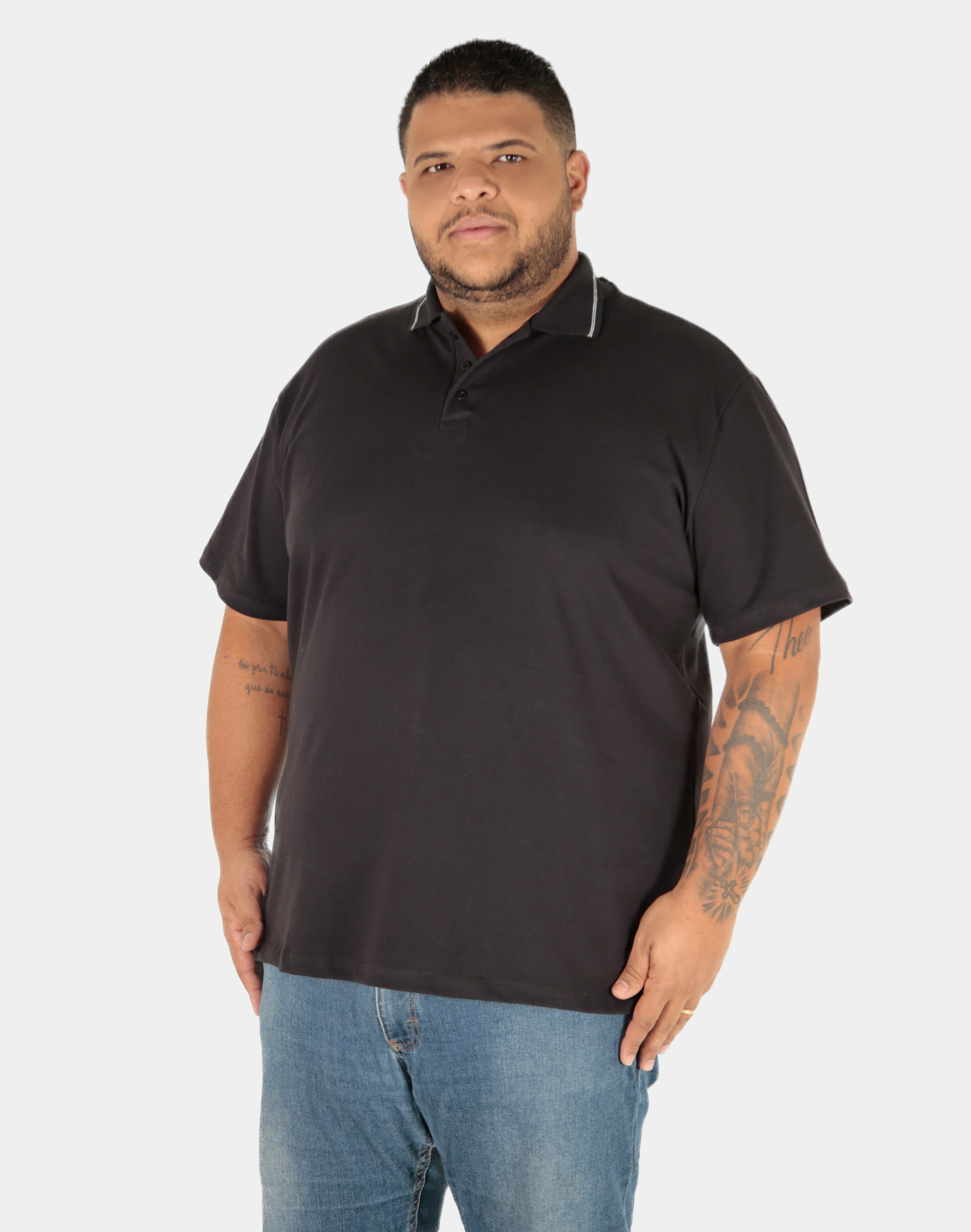 Polo piquet gold plus size