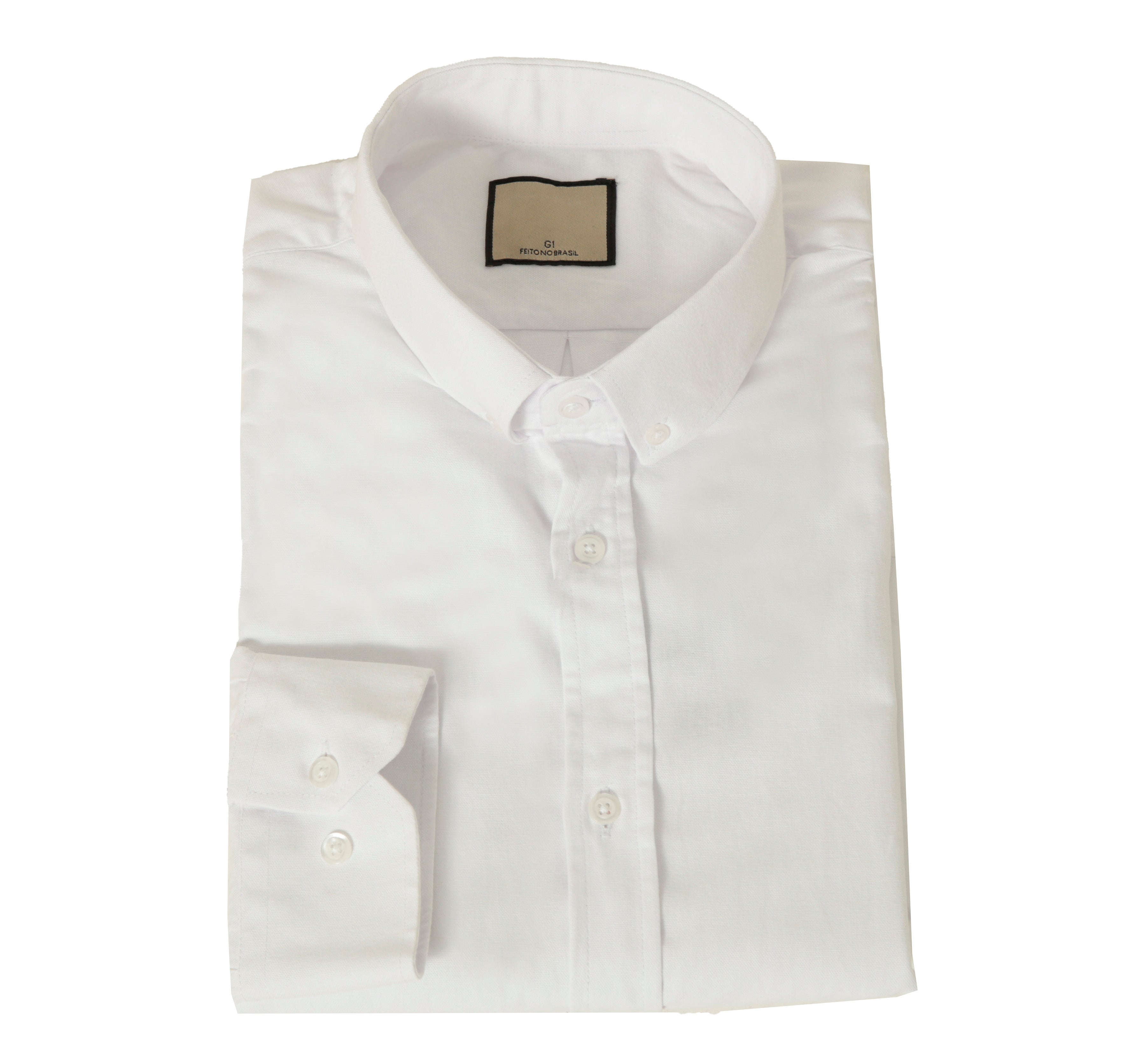 Camisa manga curta plus oxford button down