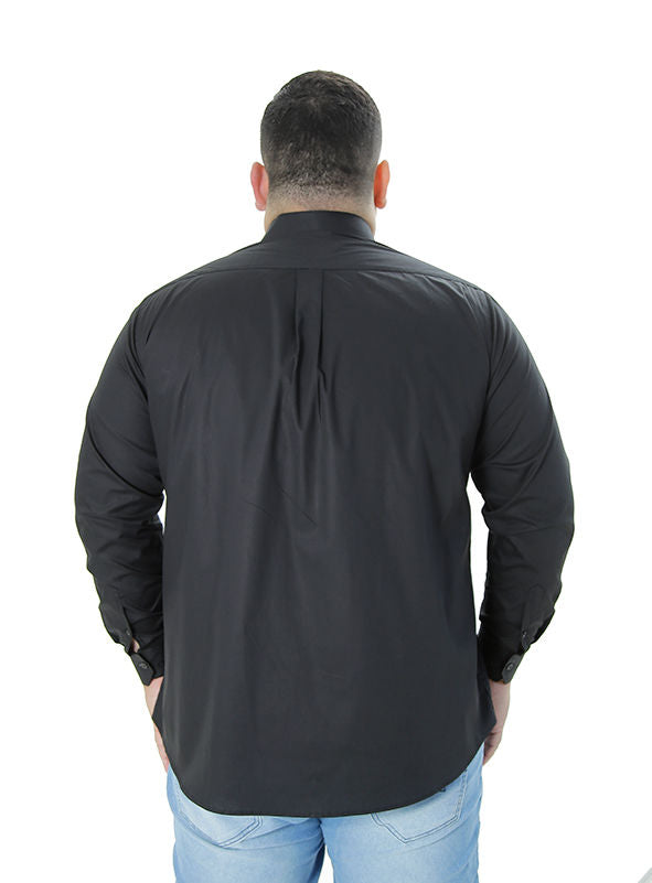 Camisa social plus size básica lisa