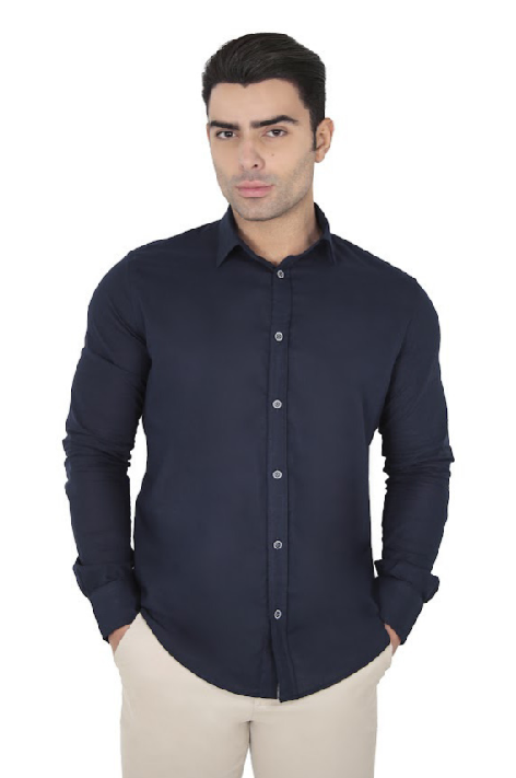 Camisa manga longa slim fit flamê leve