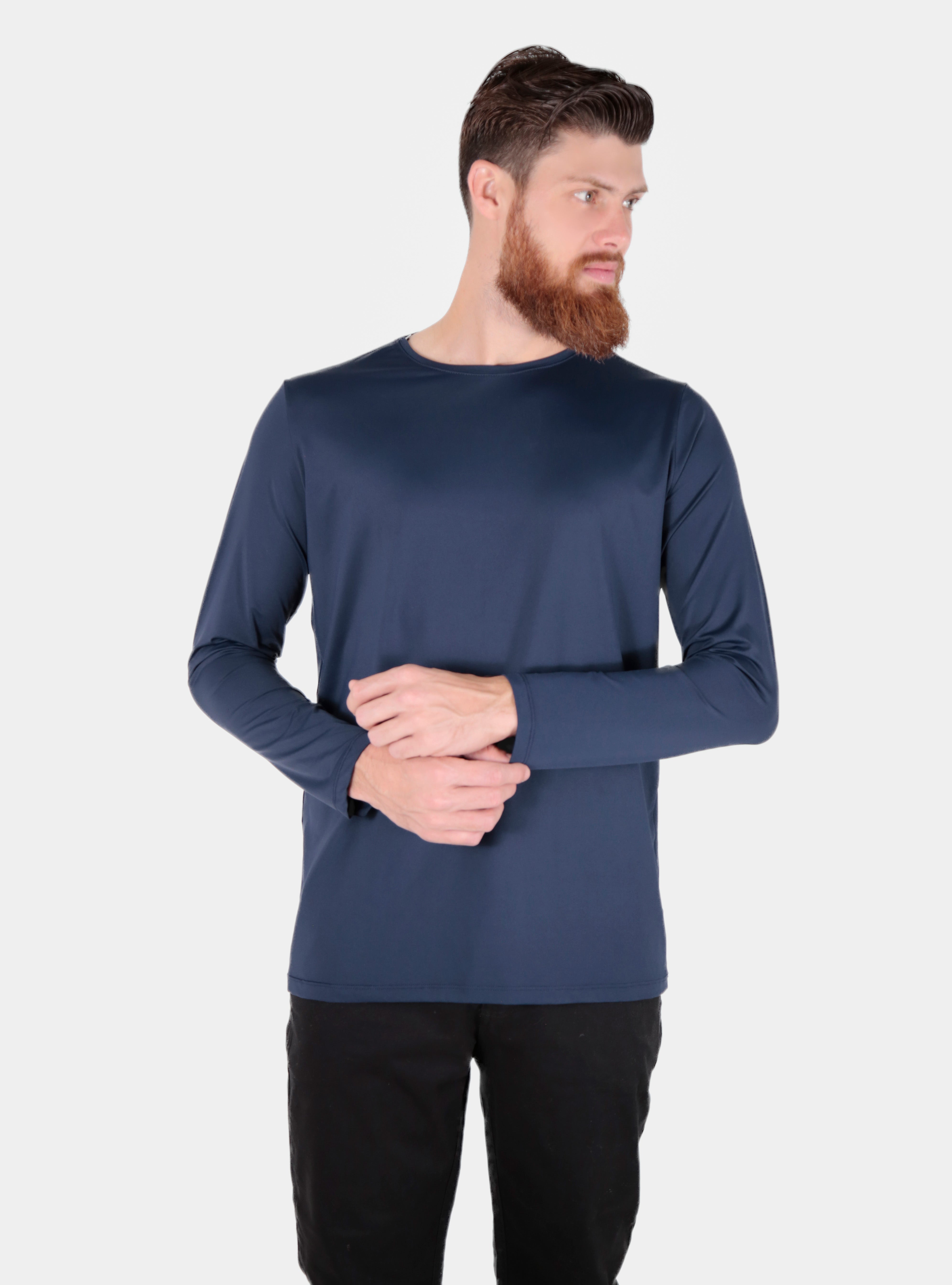 Camiseta poliamida lycra uv50+ premium manga longa