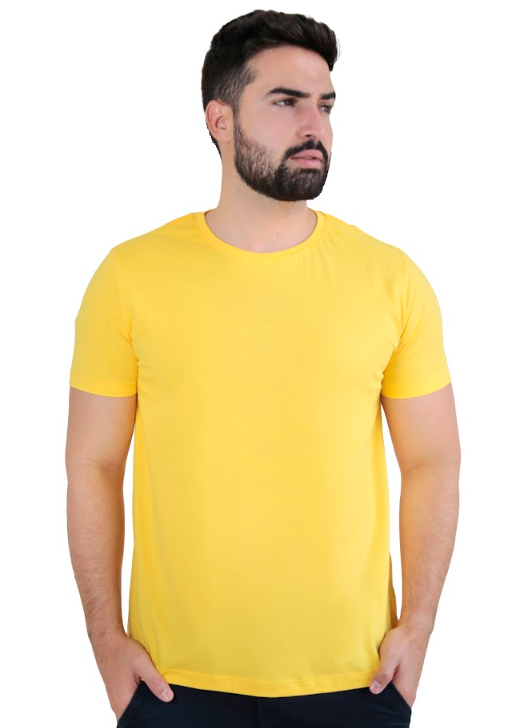 Camiseta básica gola redonda - contínua
