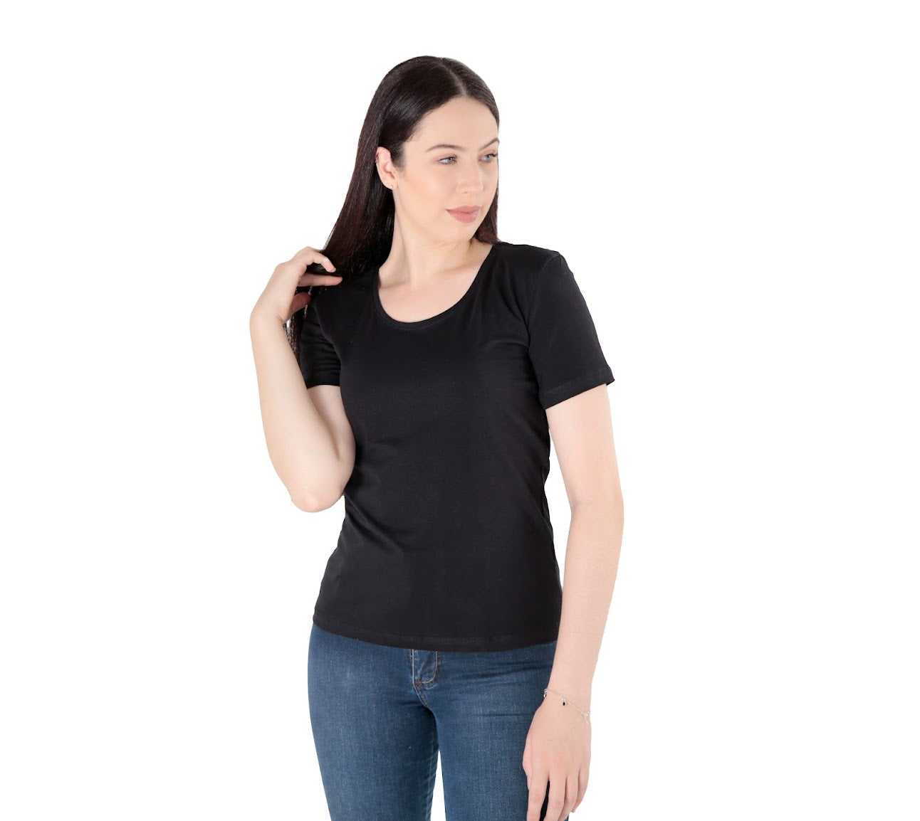 Camiseta t-shirt algodão egípcio feminina premium