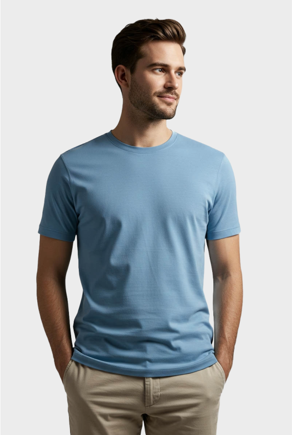 Camiseta básica gola redonda - moda