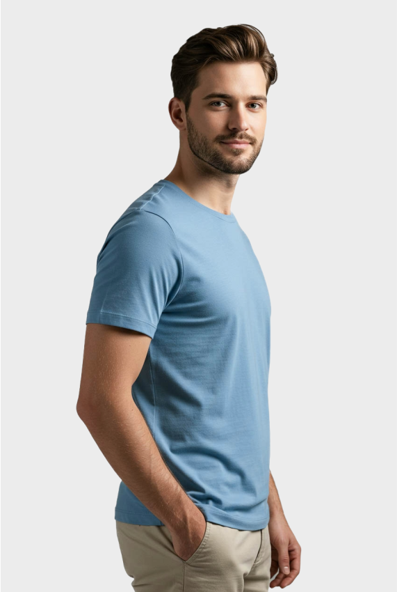 Camiseta básica gola redonda - moda