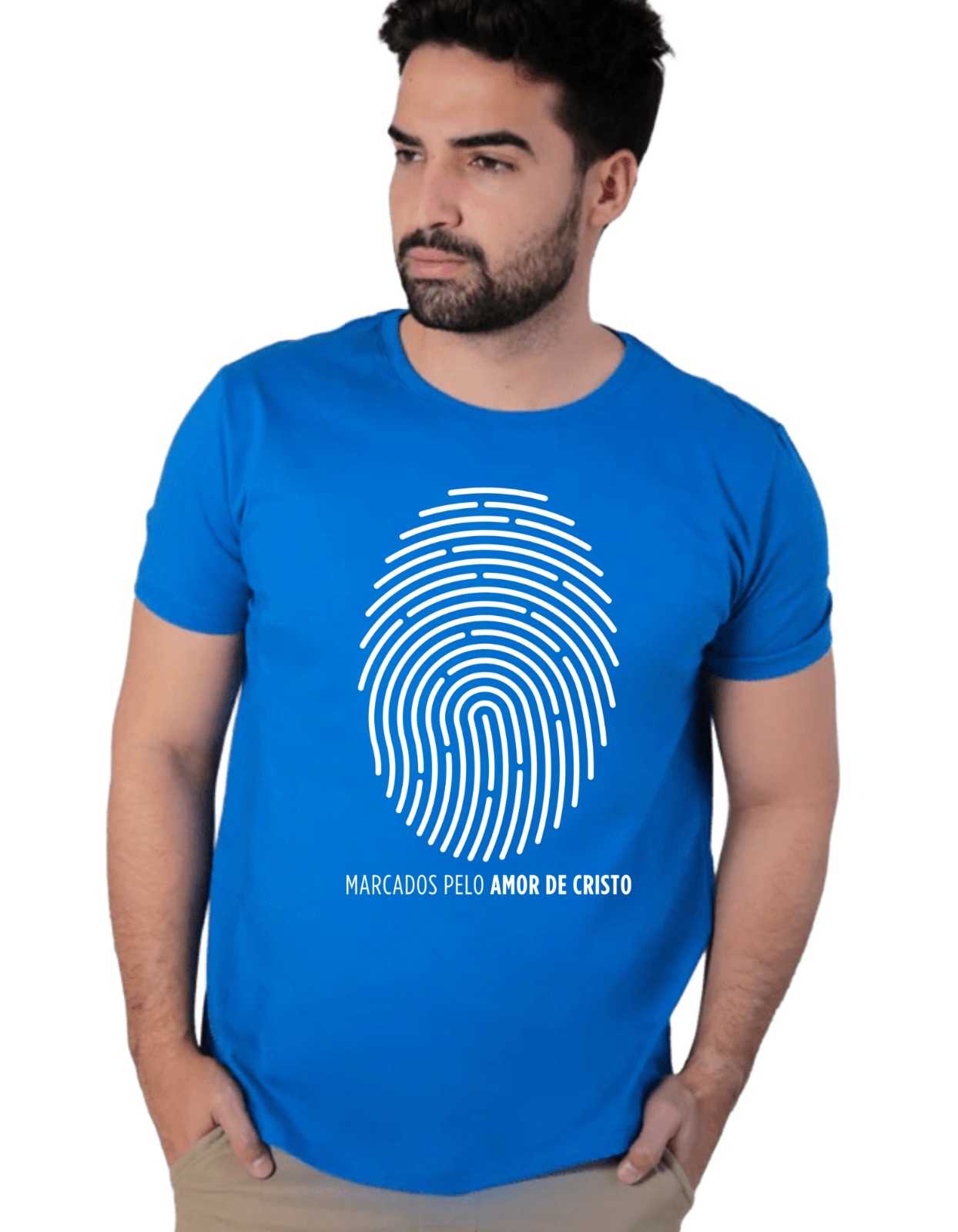 Camiseta básica gola redonda - contínua - Estampa Identidade