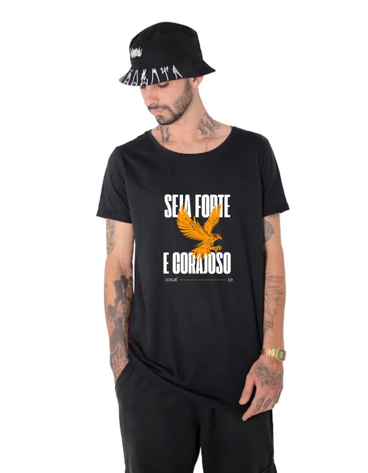 Camiseta longline - Estampada