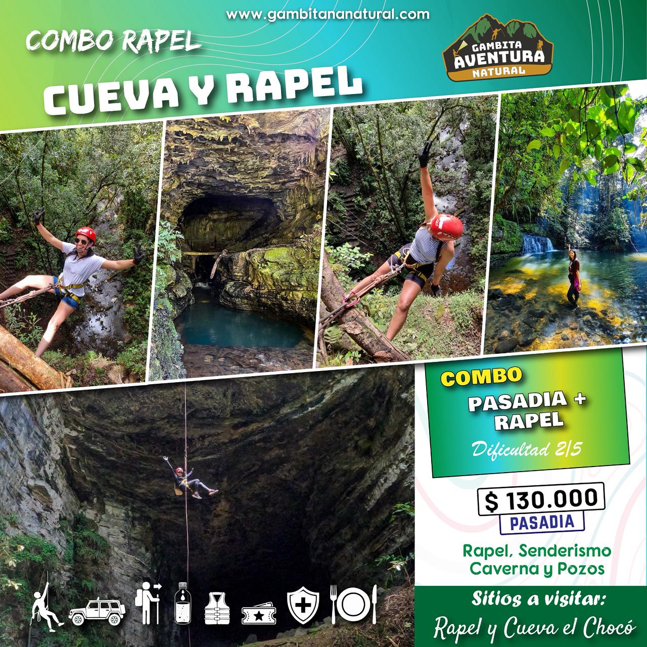 COMBO CUEVA + RAPEL