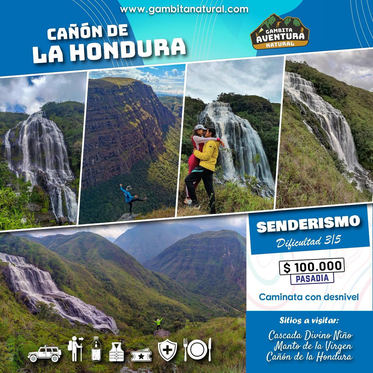 TOUR CASCADA MANTO DE LA VIRGEN Y CAÑÓN DE LA HONDURA