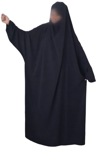 Abaya  1 pièce noire