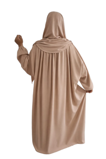 Abaya avec hijab intégré