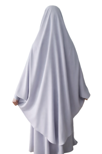 Jilbab  2 pièce gris clair