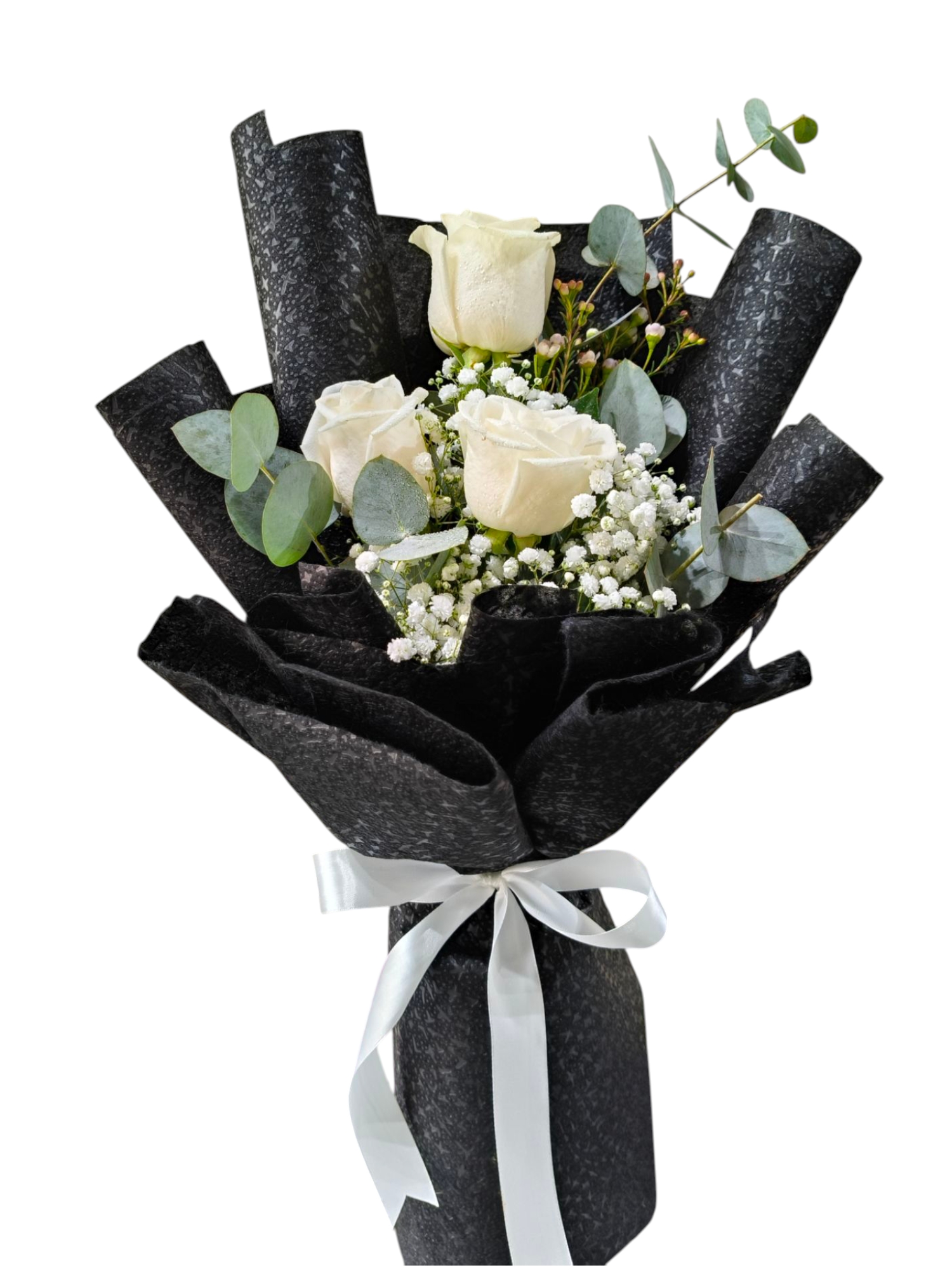 Elegant White Rose Bouquet