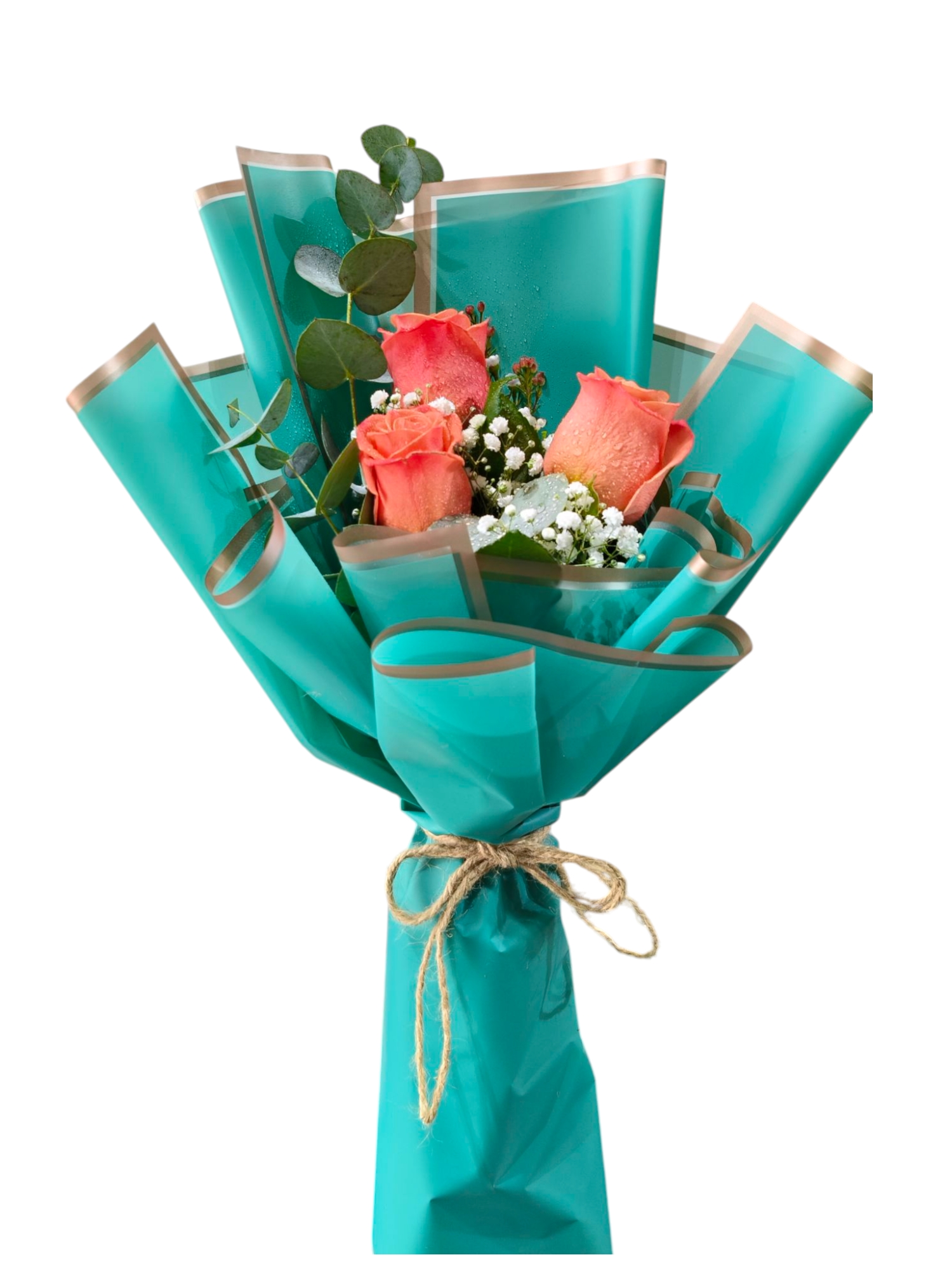 Elegant Orange Rose Bouquet