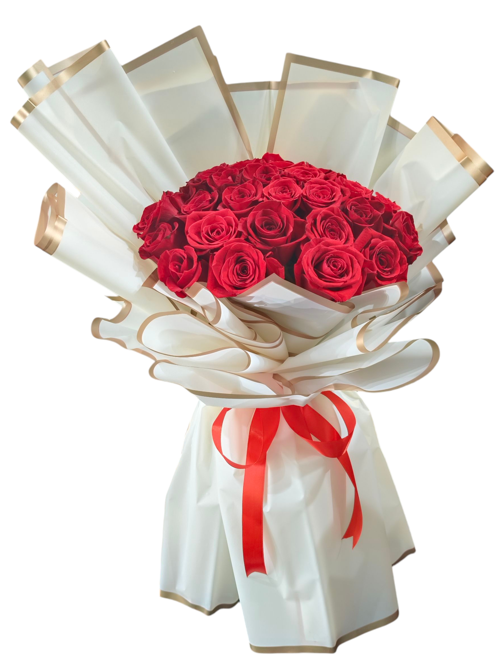 Romance In Bloom Red Bouquet
