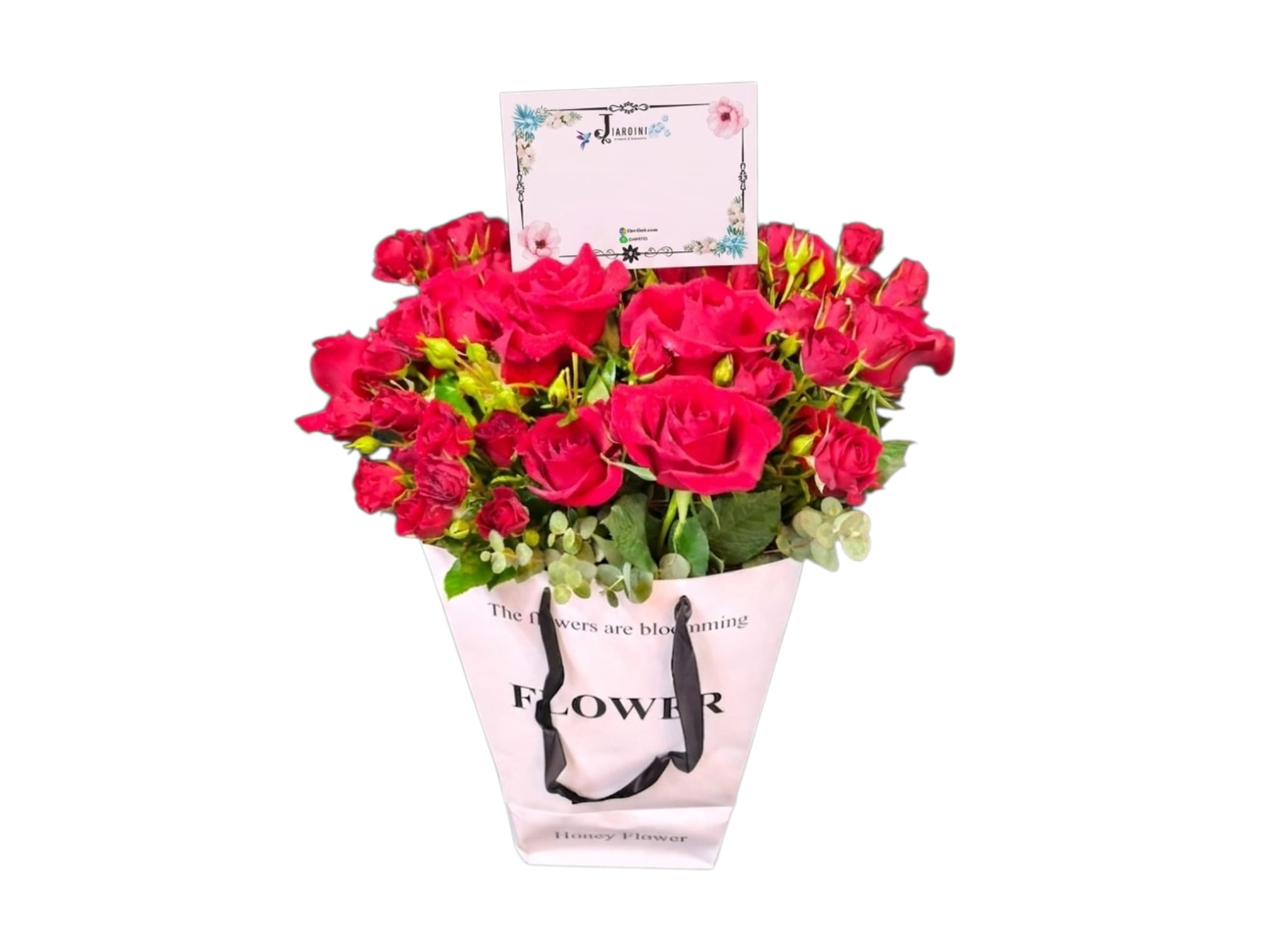  Red Rose Bag Bouquet