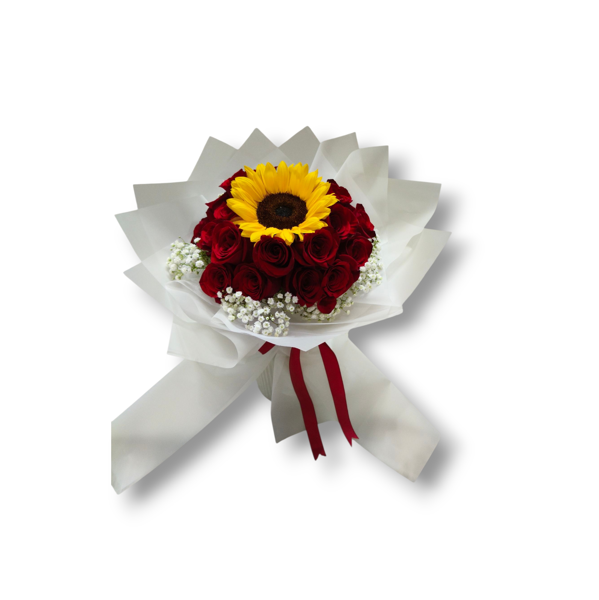 Sunflower and Rose Bouquet