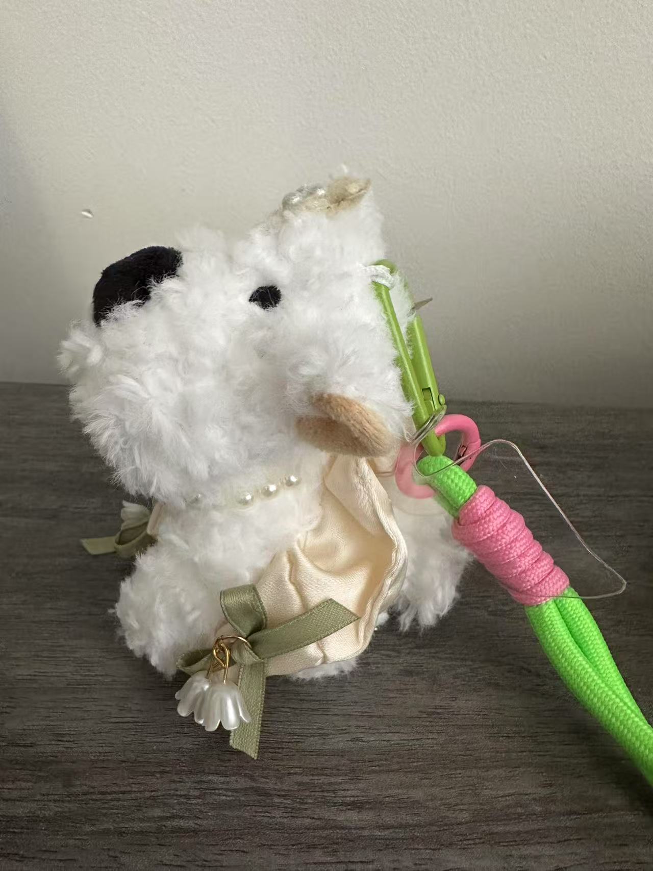 Plush Dog Purse with Leash