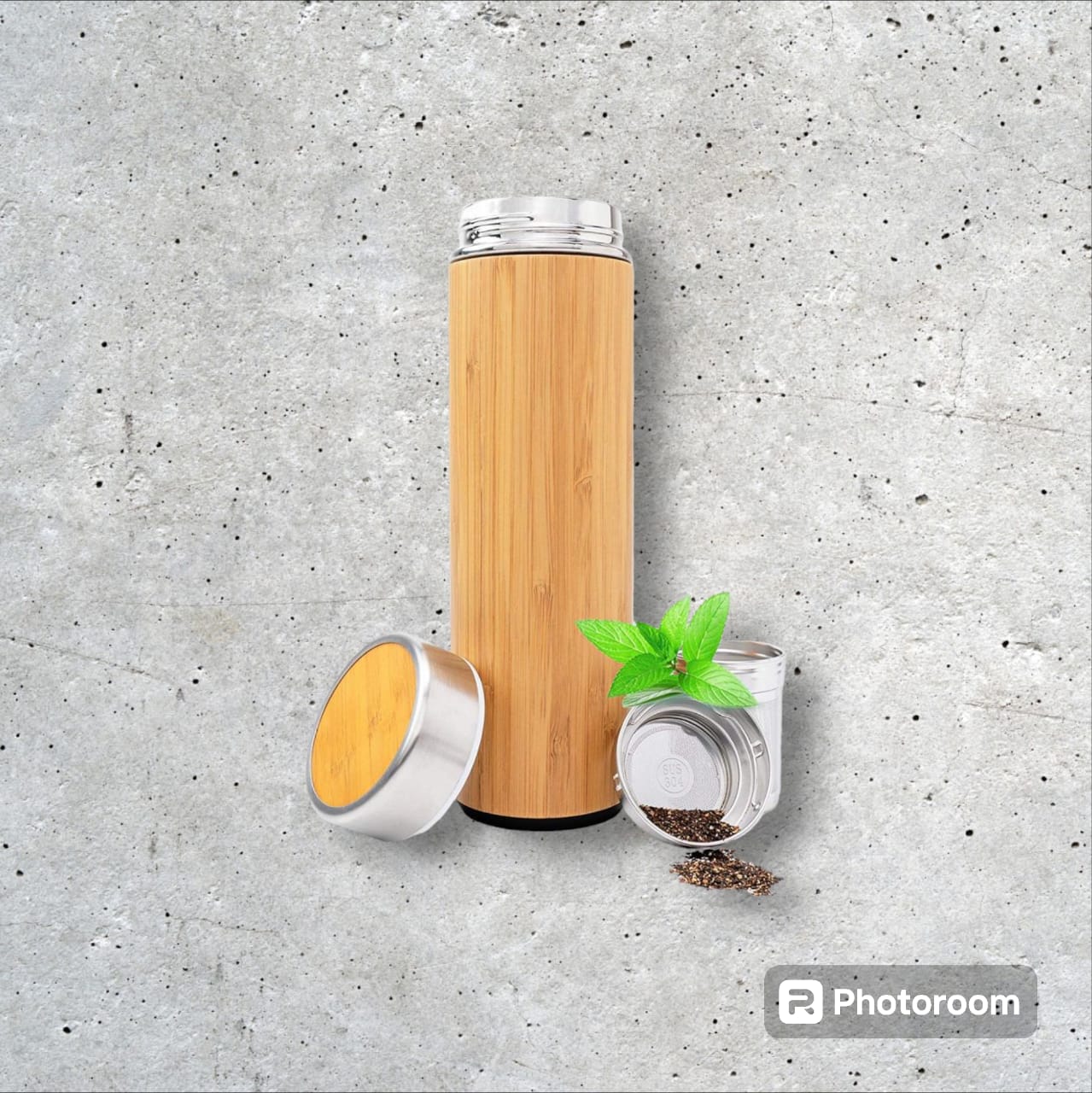 Bamboo Insulated Thermos